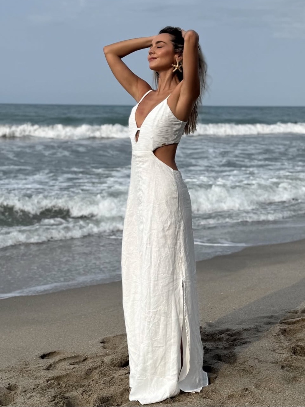 BOAMAR Joyful Long Dress in White